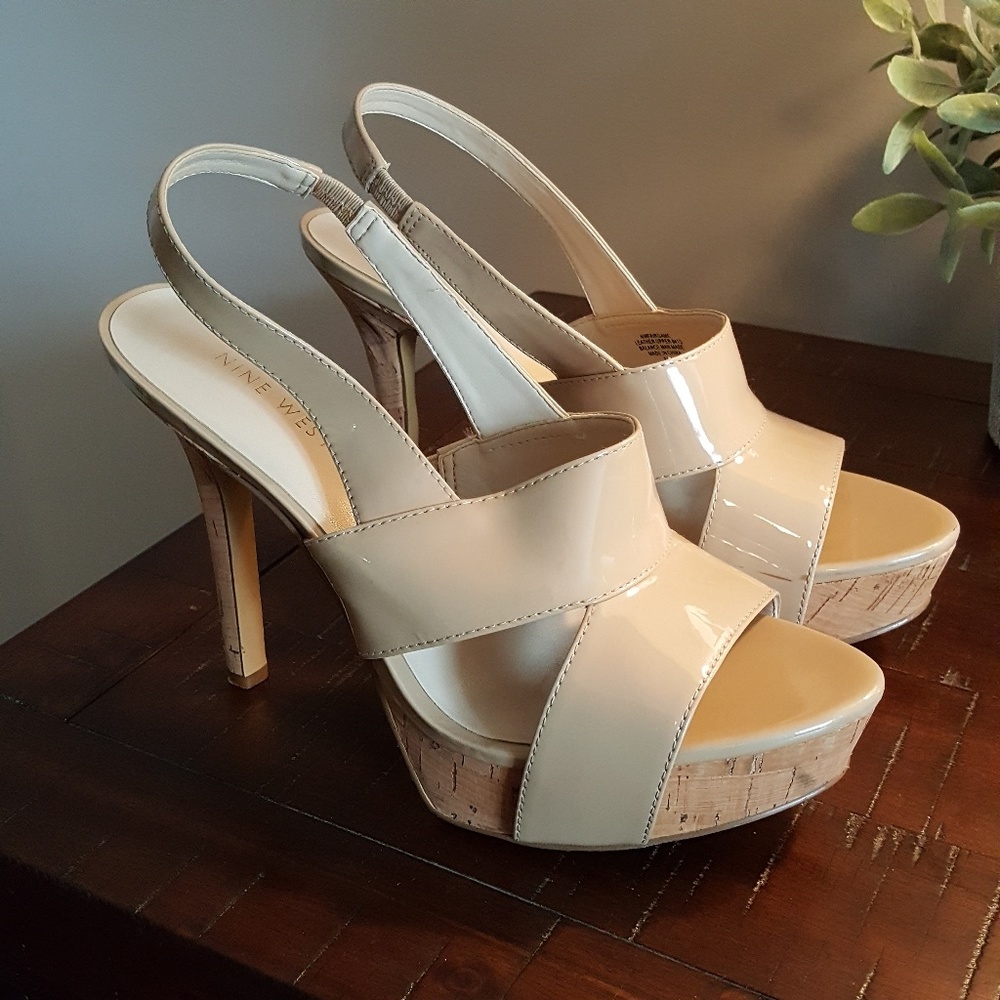 Nine West Nude Heeled Sandal
